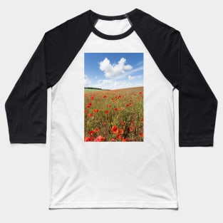 Norfolk Poppy Field Baseball T-Shirt